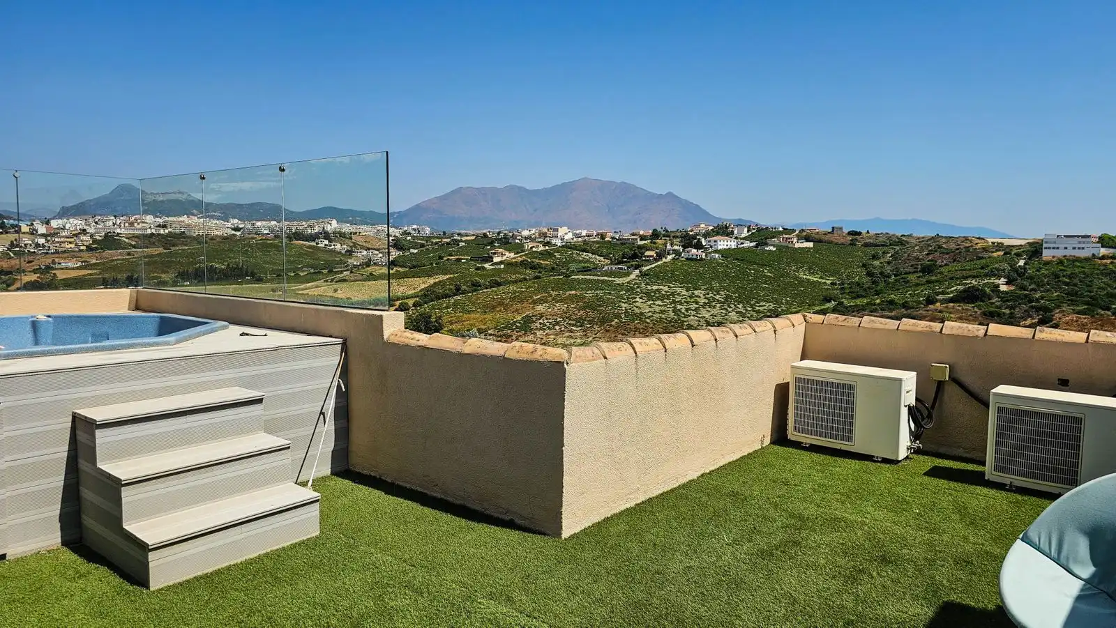 Terraza de Casa adosada en venta en Manilva con Aire acondicionado, Piscina y Amueblado