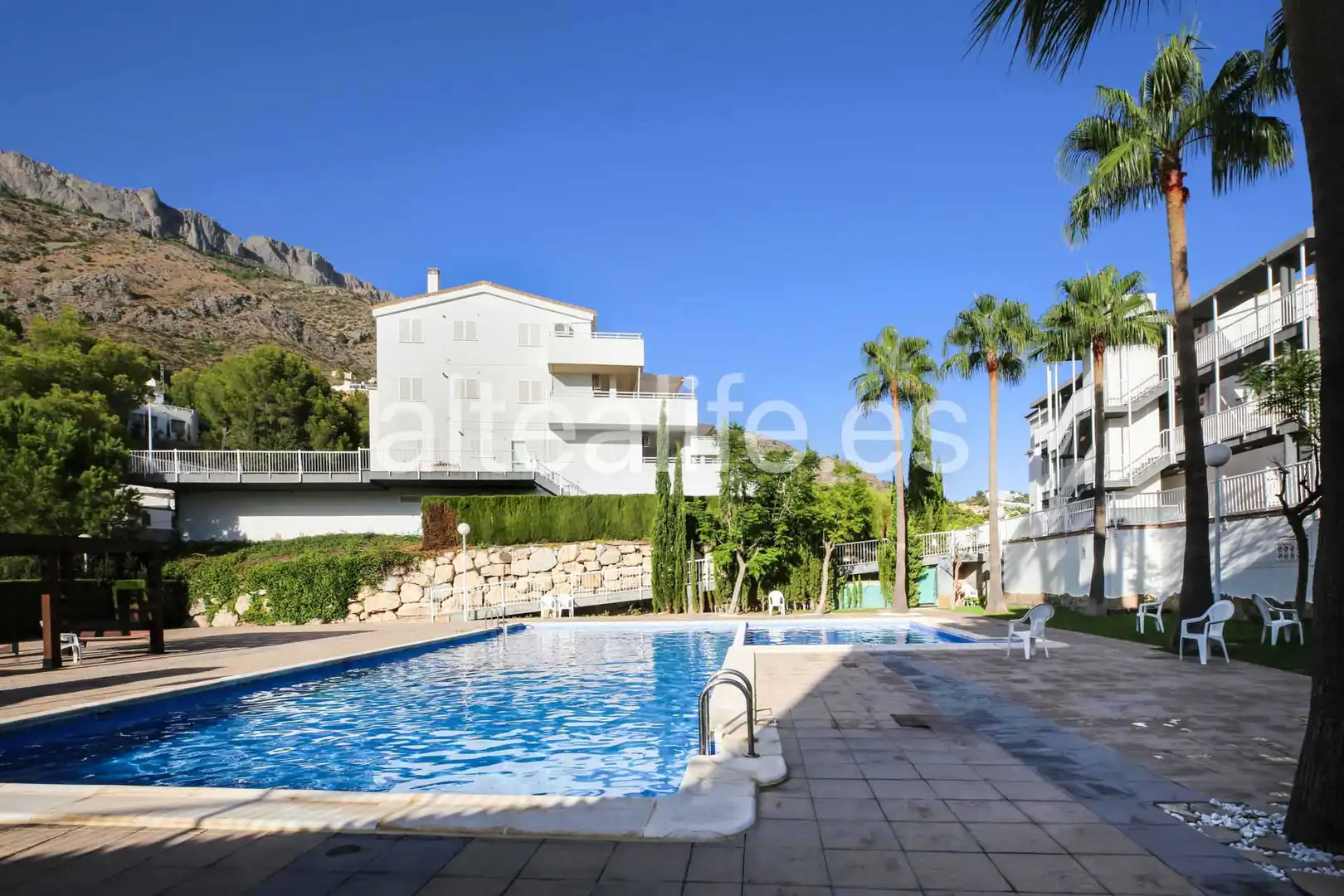 Außenansicht von Wohnungen zur Miete in Altea mit Klimaanlage, Heizung und Terrasse