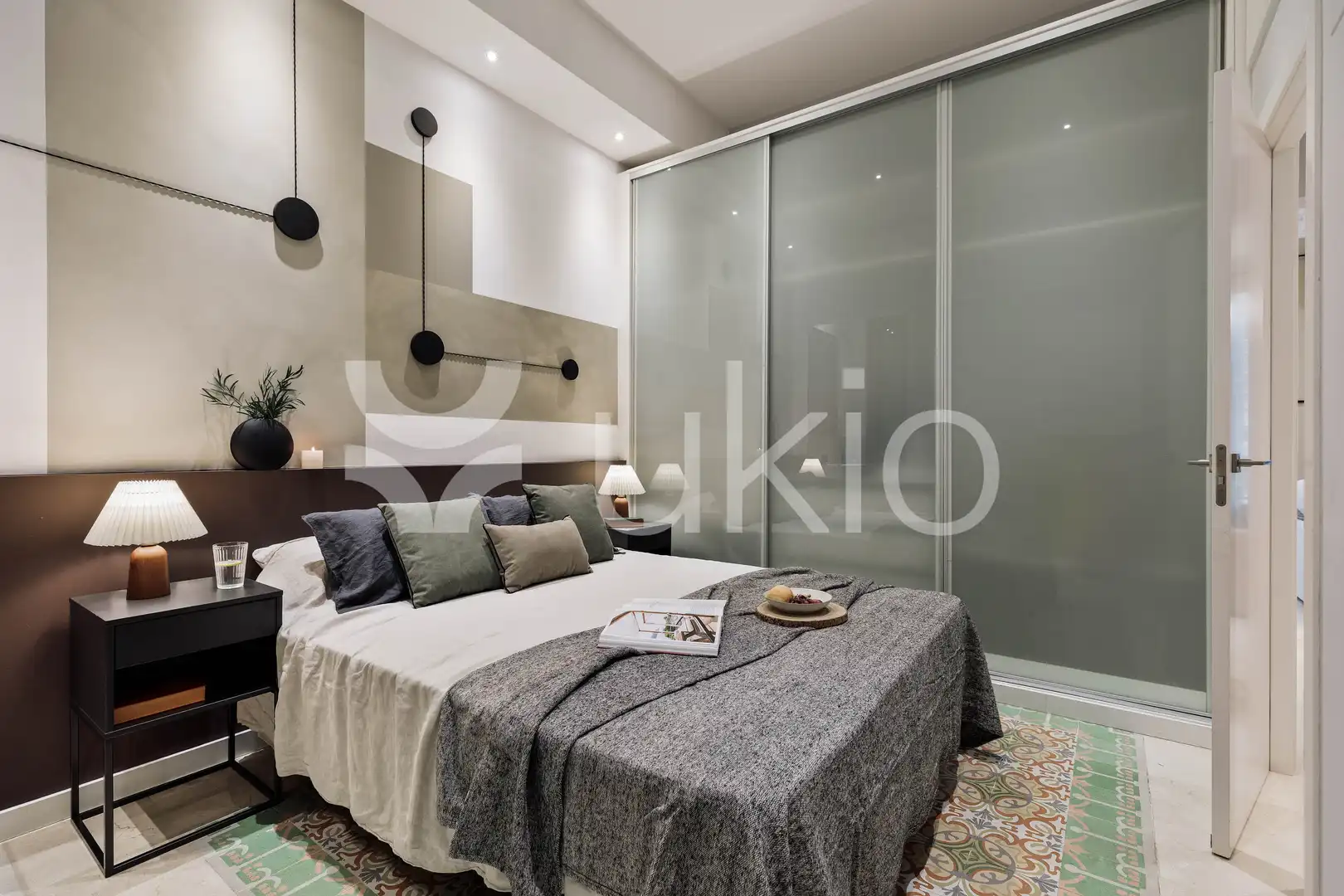 Habitación de Apartamento de alquiler en Barcelona con Aire acondicionado, Calefacción y Amueblado
