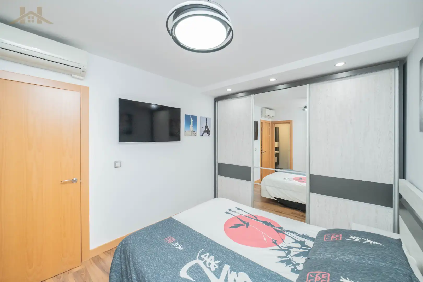 Schlafzimmer von Wohnung zum Verkauf in Zarzuela del Monte mit Klimaanlage, Heizung und Abstellraum