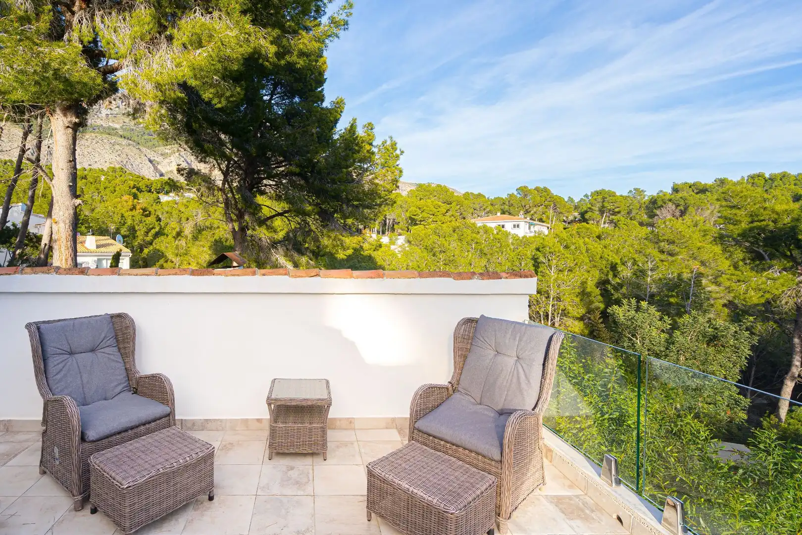Terrace of Houses for rent in Altea  with Air Conditioner, Heating and Private garden