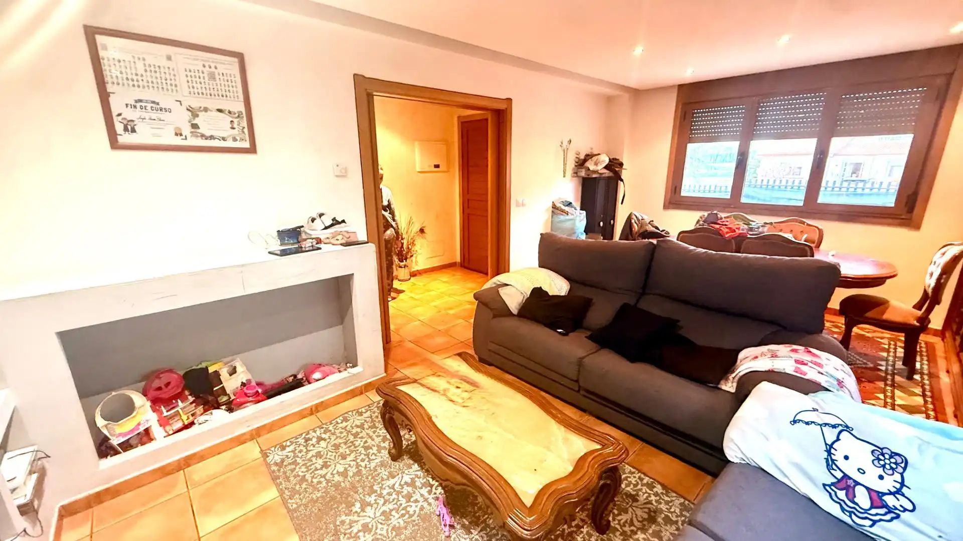 Sala de estar de Casa o chalet en venta en Lalín con Calefacción, Jardín privado y Terraza