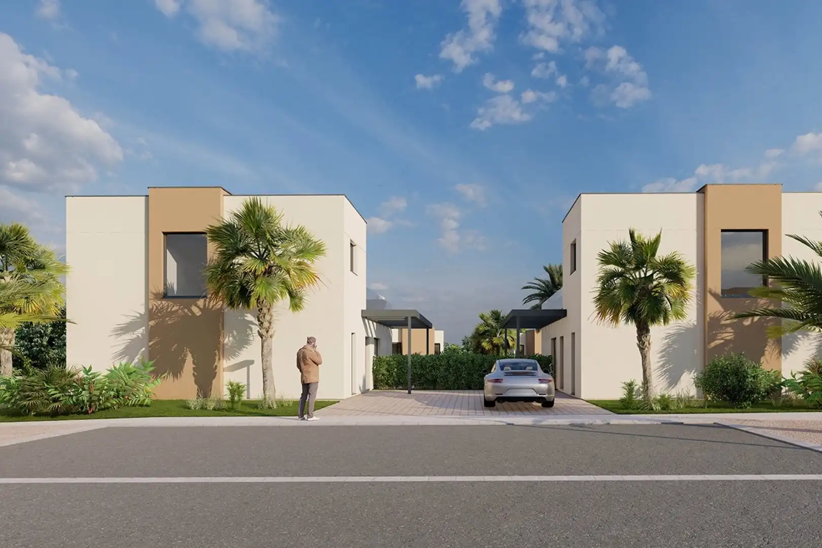 Vista exterior de Casa o xalet en venda en Murcia amb Aire condicionat, Jardí privat i Terrassa
