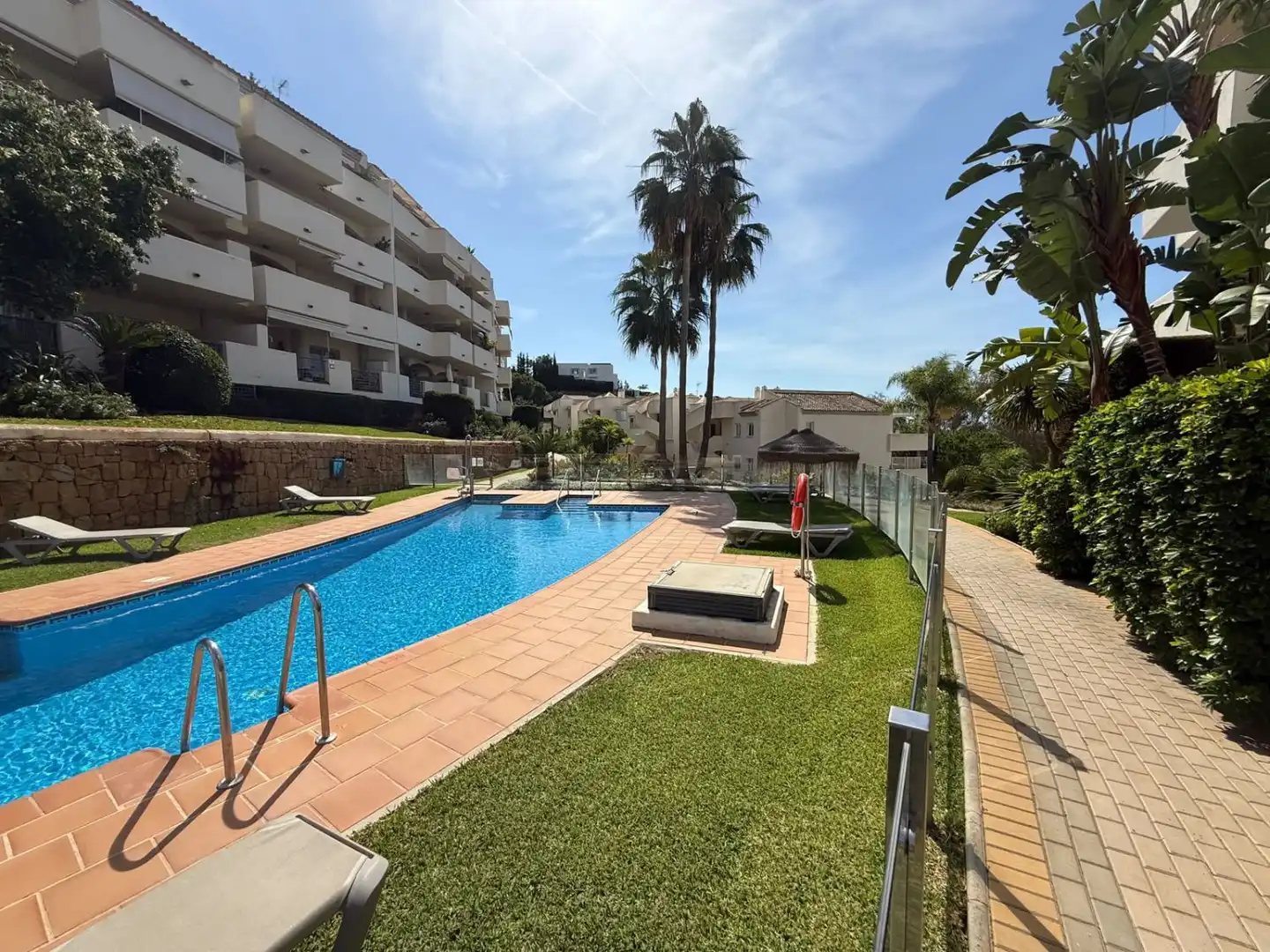 Swimming pool of Flat for sale in Elviria - Cabopino