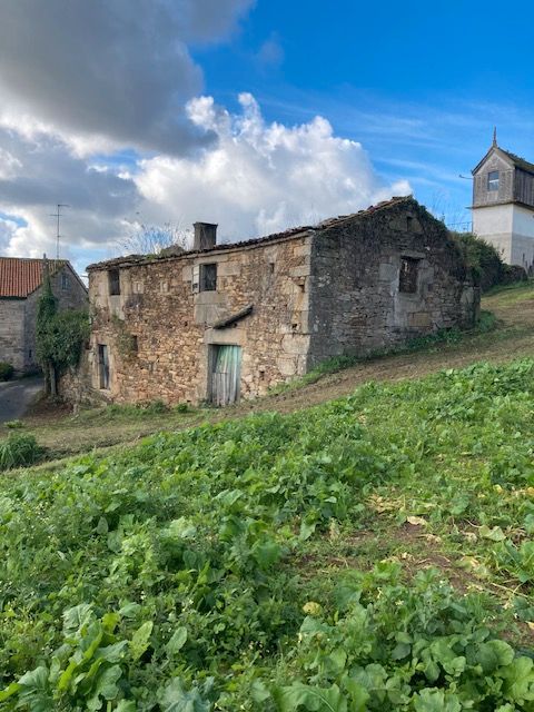 Exterior view of Country house for sale in Coristanco  with Private garden