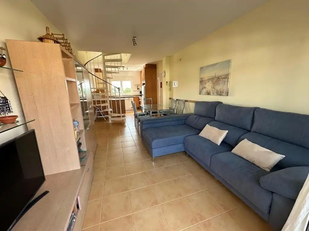 Sala de estar de Apartamento de alquiler en Vinaròs con Calefacción, Terraza y Amueblado