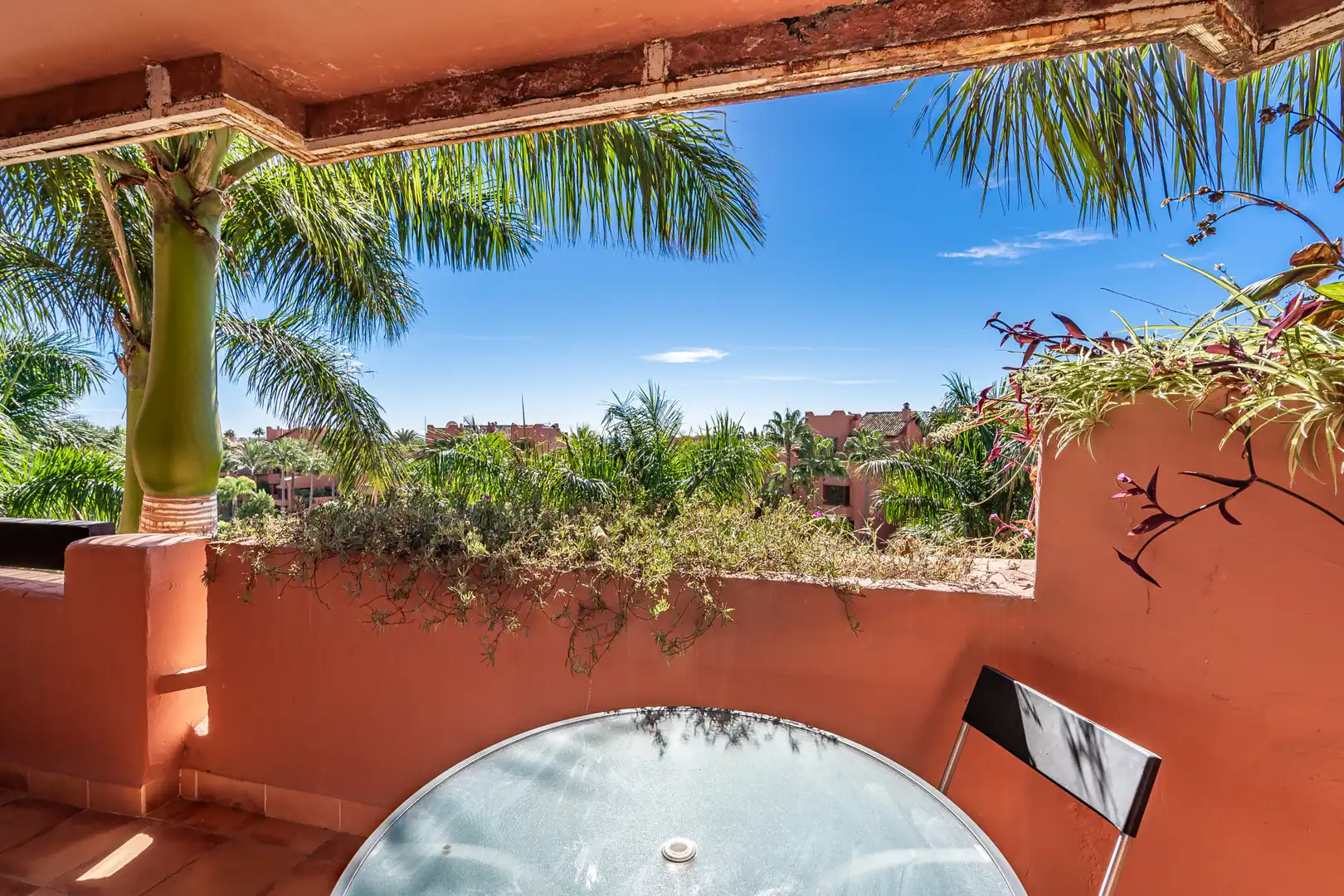 Terrasse von Wohnungen zur Miete in Estepona mit Klimaanlage, Terrasse und Schwimmbad