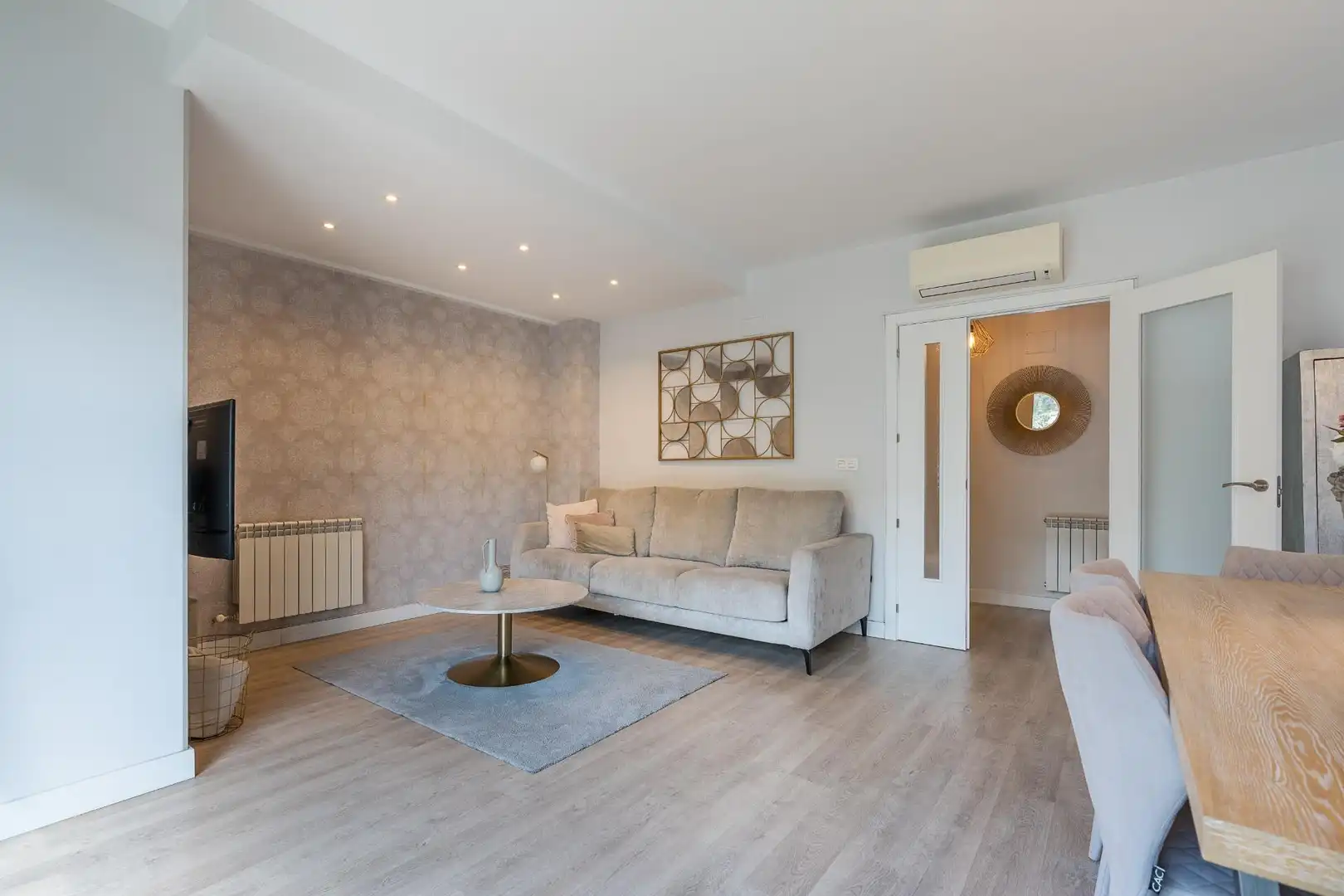 Sala de estar de Casa adosada en venta en Granada con Jardín privado y Balcón
