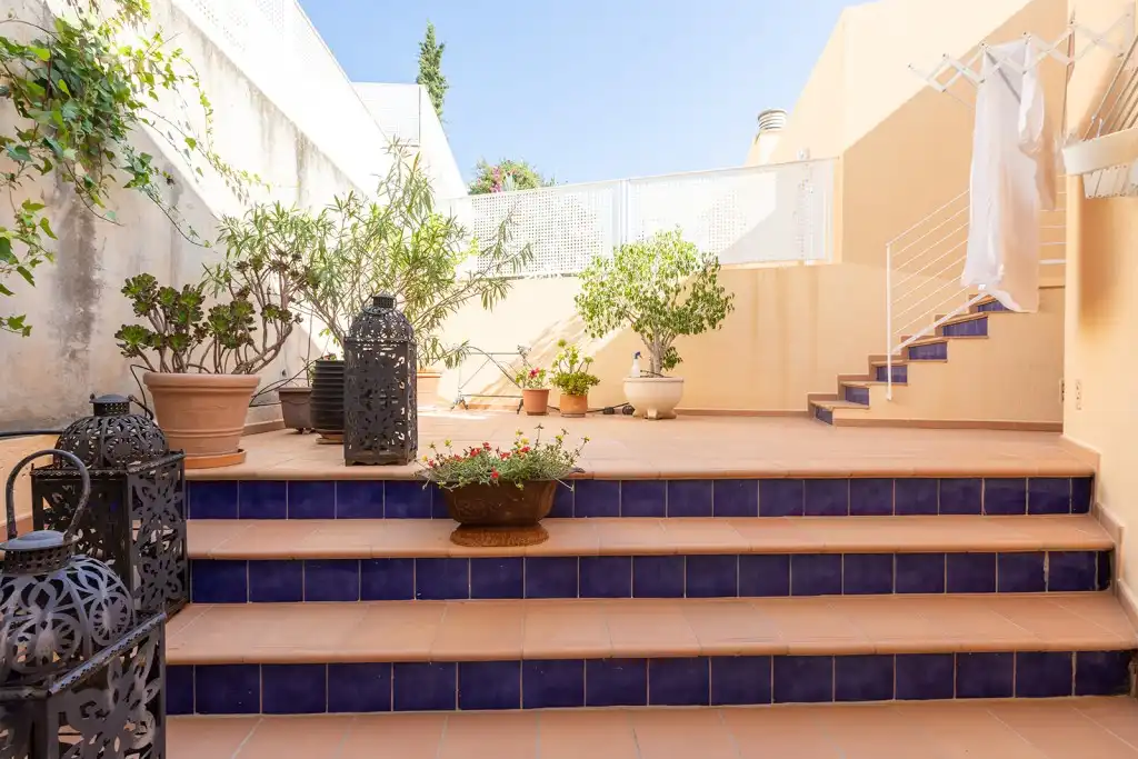 Terrassa de Casa adosada en venda en  Palma de Mallorca amb Aire condicionat, Jardí privat i Terrassa
