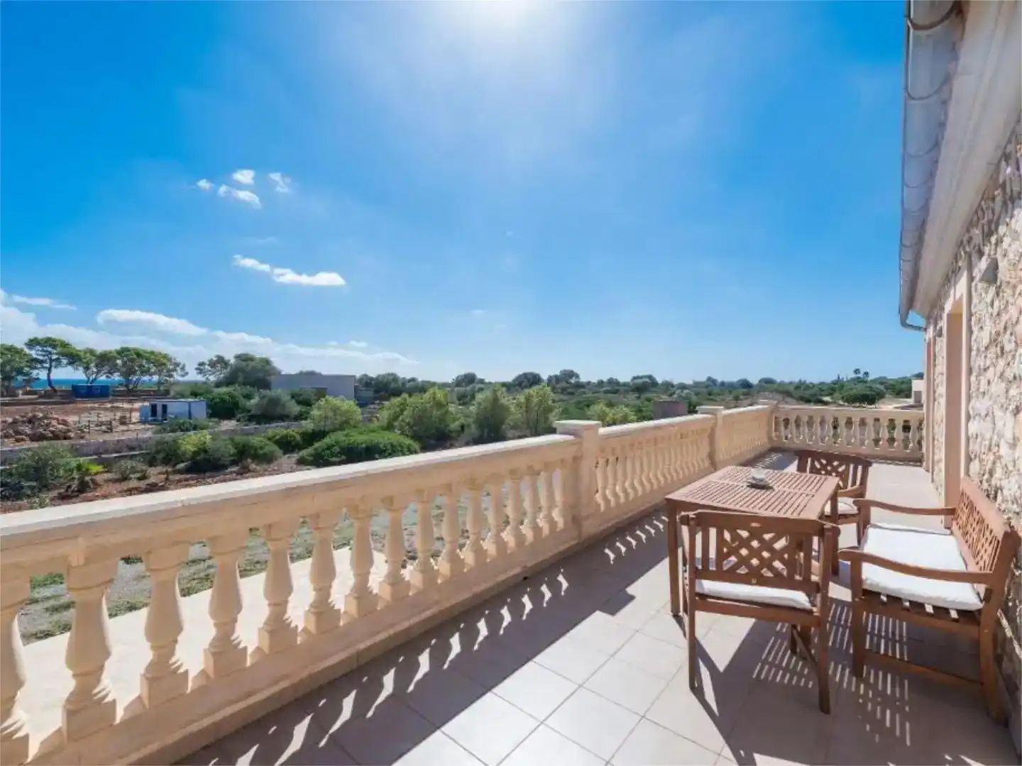 Terrassa de Finca rústica de lloguer en Manacor amb Aire condicionat, Jardí privat i Traster