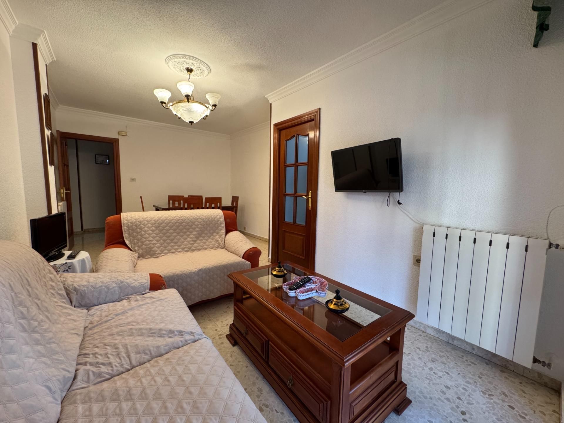 Living room of Flat to share in  Granada Capital  with Heating, Private garden and Balcony