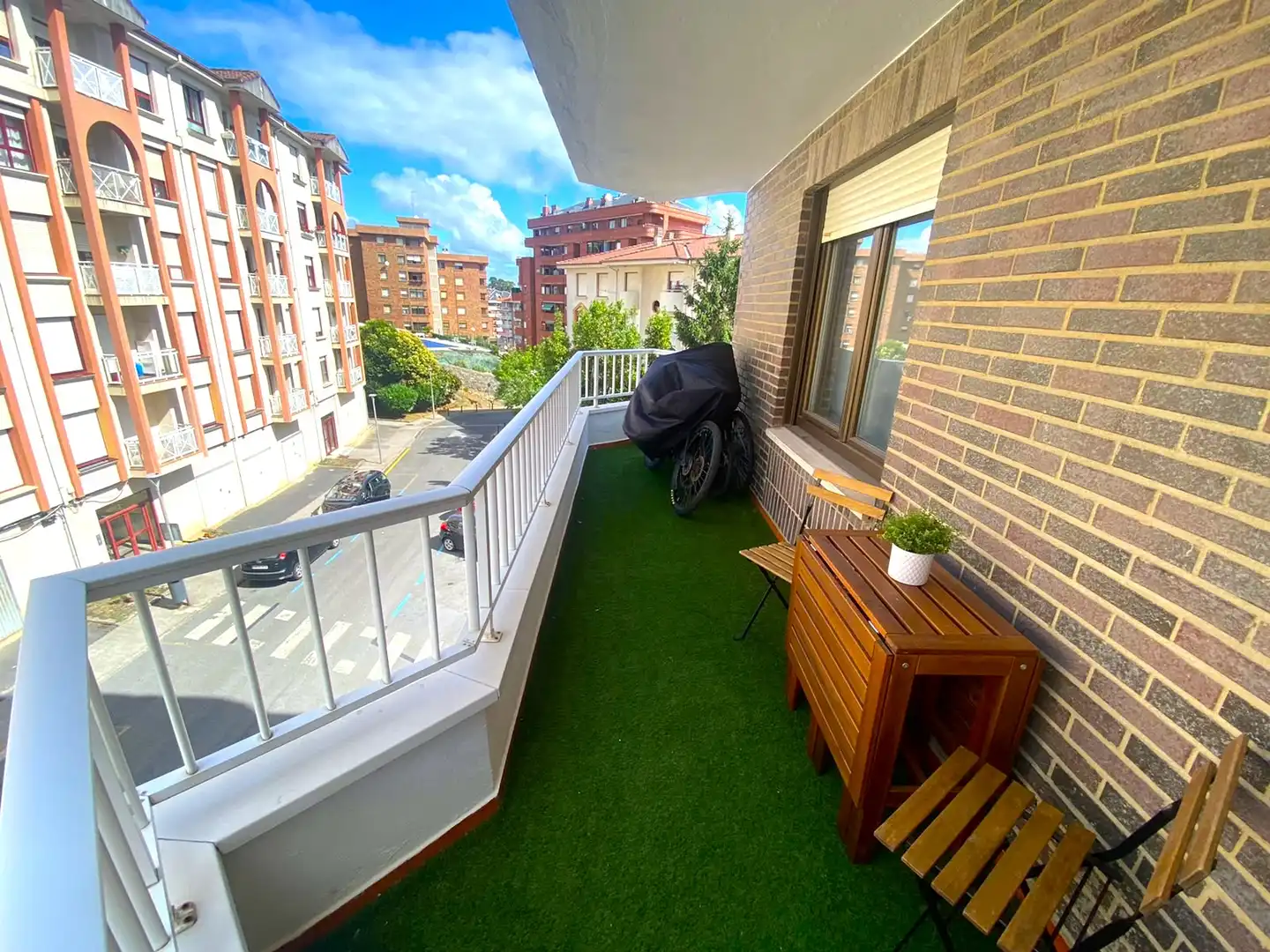 Balcony of Flat for sale in Castro-Urdiales  with Heating, Private garden and Parquet flooring