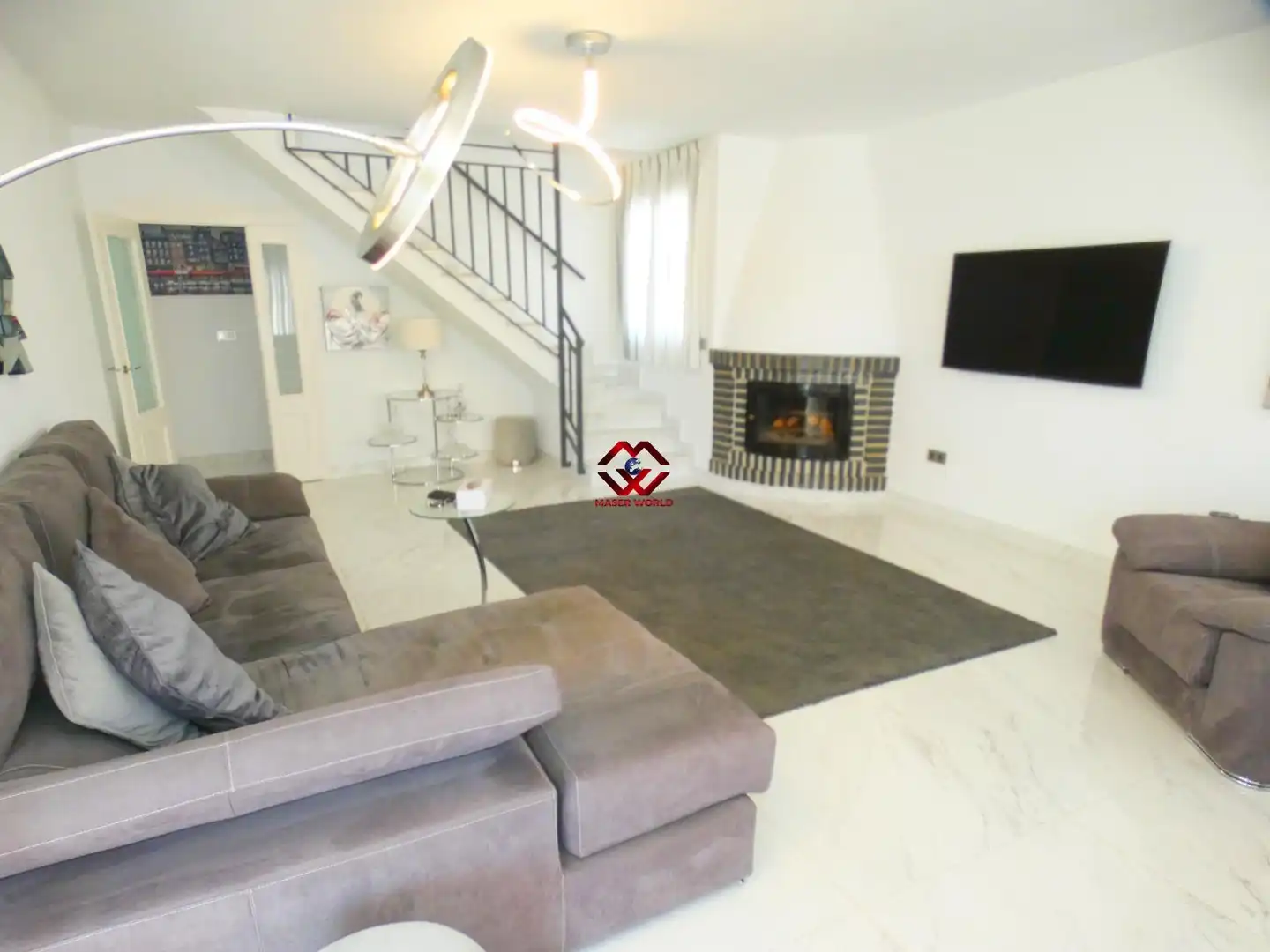 Sala d'estar de Casa o xalet en venda en Mazarrón amb Aire condicionat, Calefacció i Terrassa