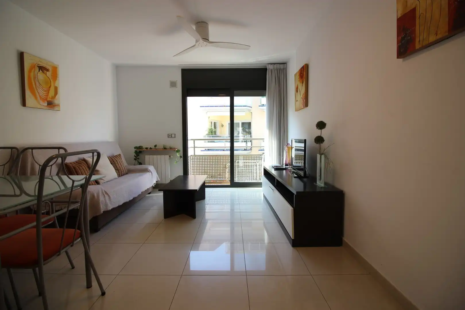 Living room of Flat for sale in Roses  with Heating and Furnished