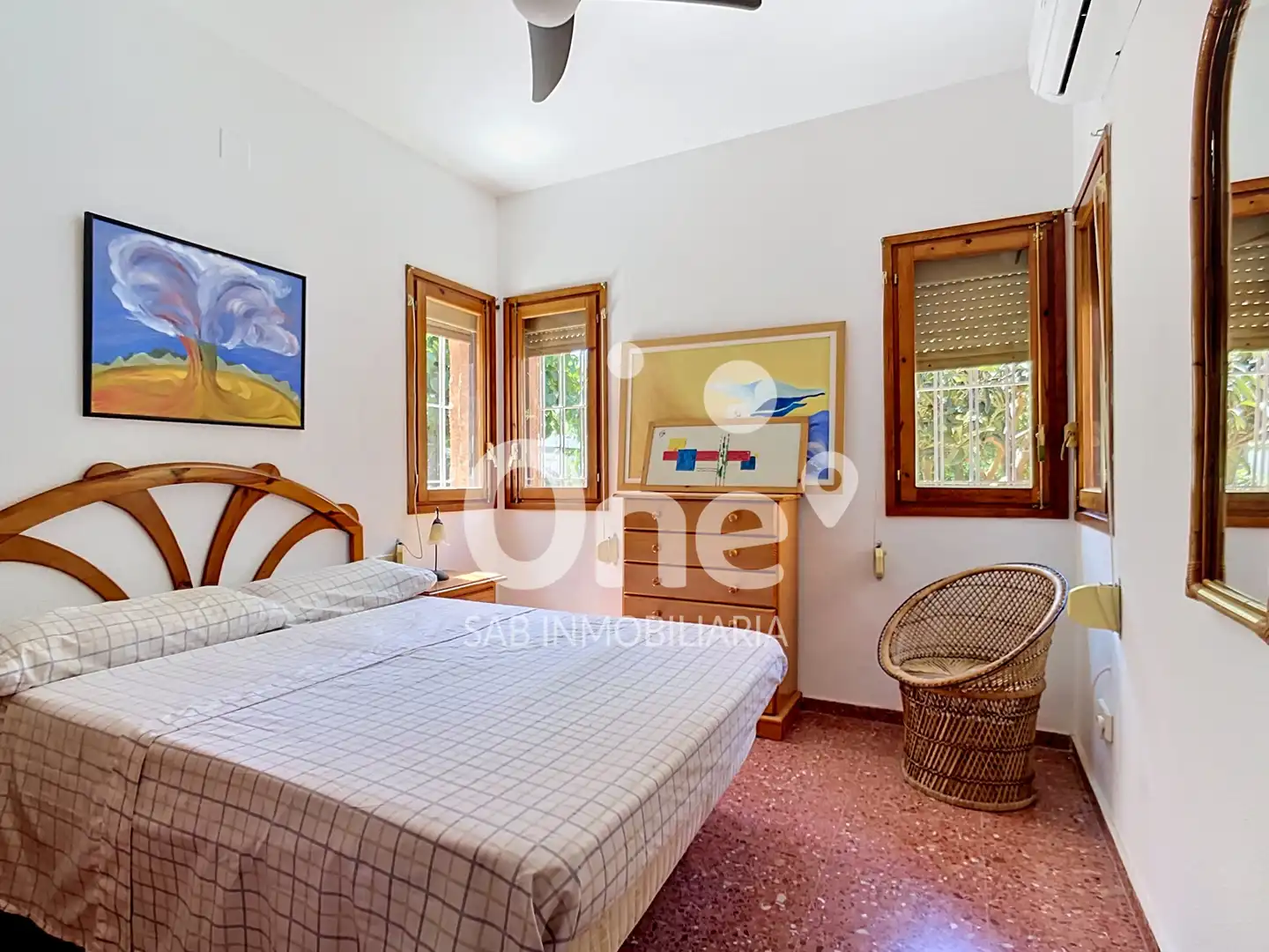 Bedroom of Houses for sale in San Antonio de Benagéber  with Air Conditioner, Private garden and Terrace