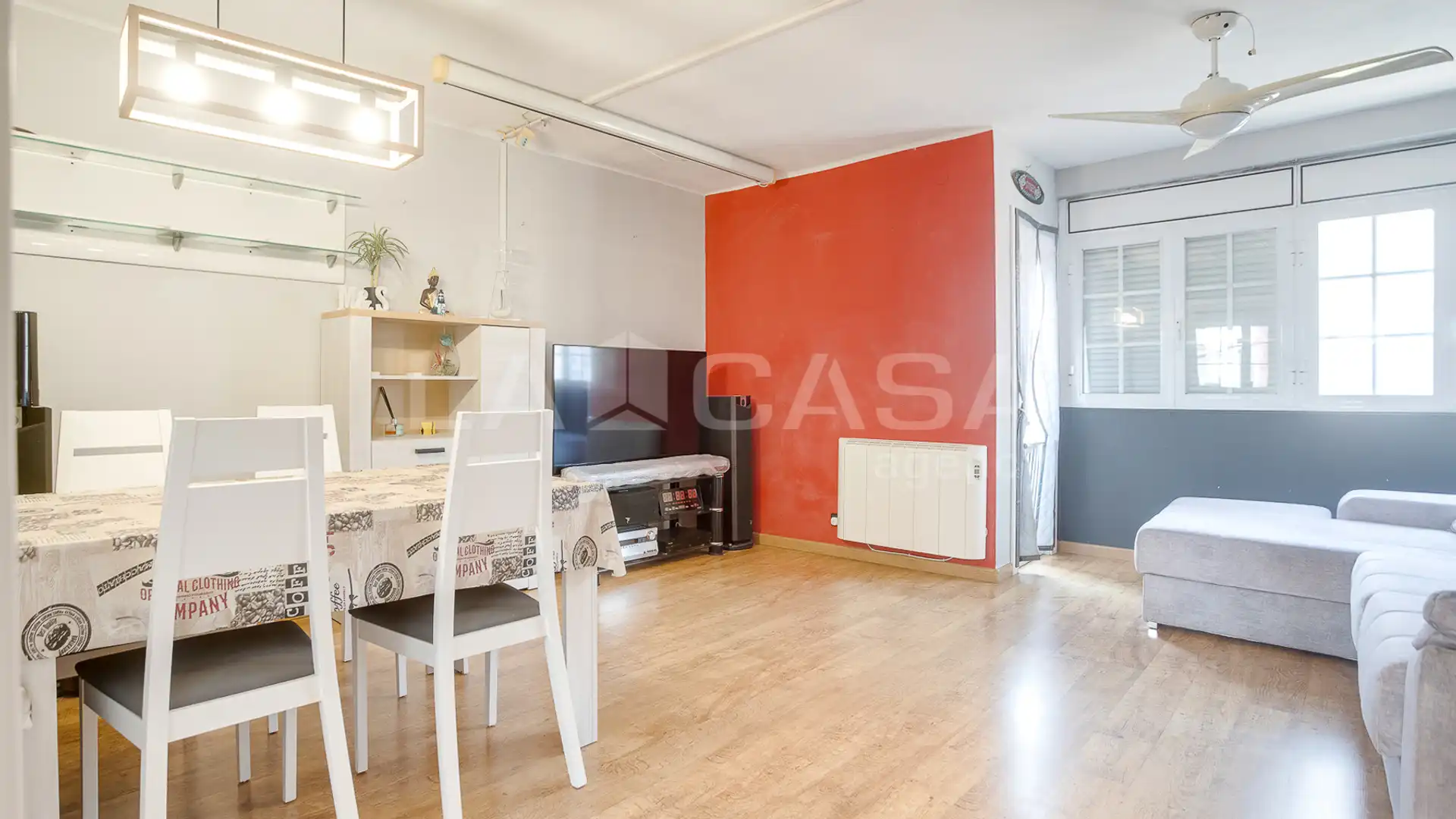 Sala de estar de Piso en venta en  Barcelona Capital con Calefacción