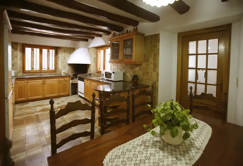 Cocina de Finca rústica en venta en Puigdàlber con Aire acondicionado, Calefacción y Jardín privado