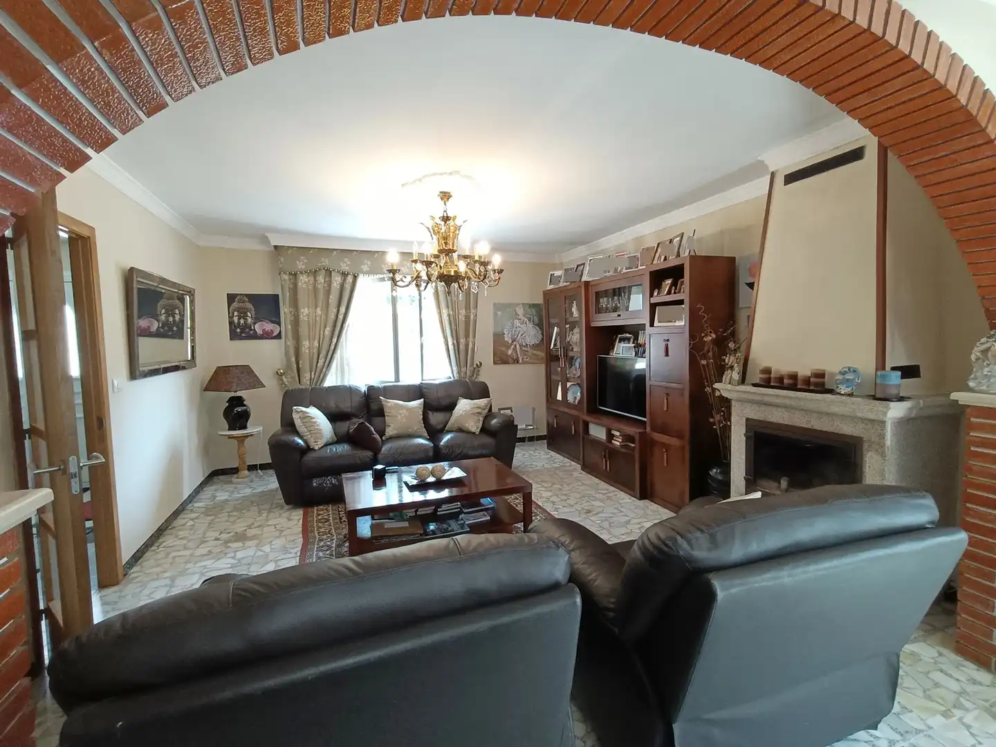 Sala d'estar de Casa o xalet en venda en Ribeira amb Jardí privat, Terrassa i Traster