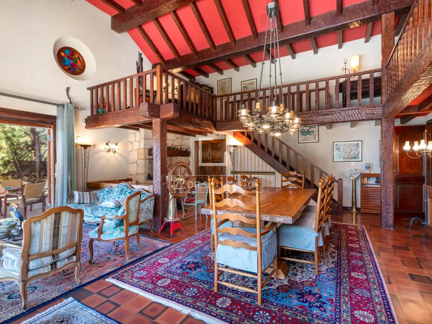Esszimmer von Haus oder Chalet zum Verkauf in Roses mit Privatgarten, Parkett und Terrasse