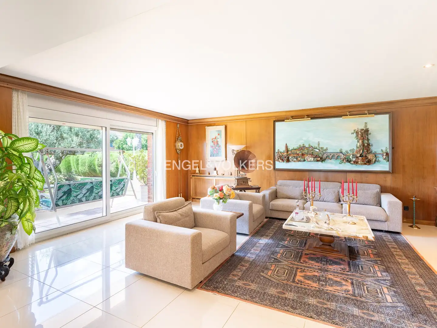 Sala d'estar de Casa o xalet de lloguer en Argentona amb Aire condicionat, Calefacció i Jardí privat