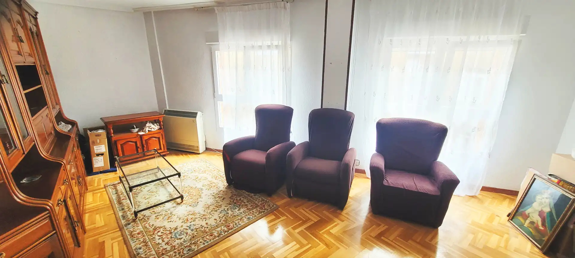 Sala d'estar de Pis en venda en Gijón  amb Calefacció i Parquet