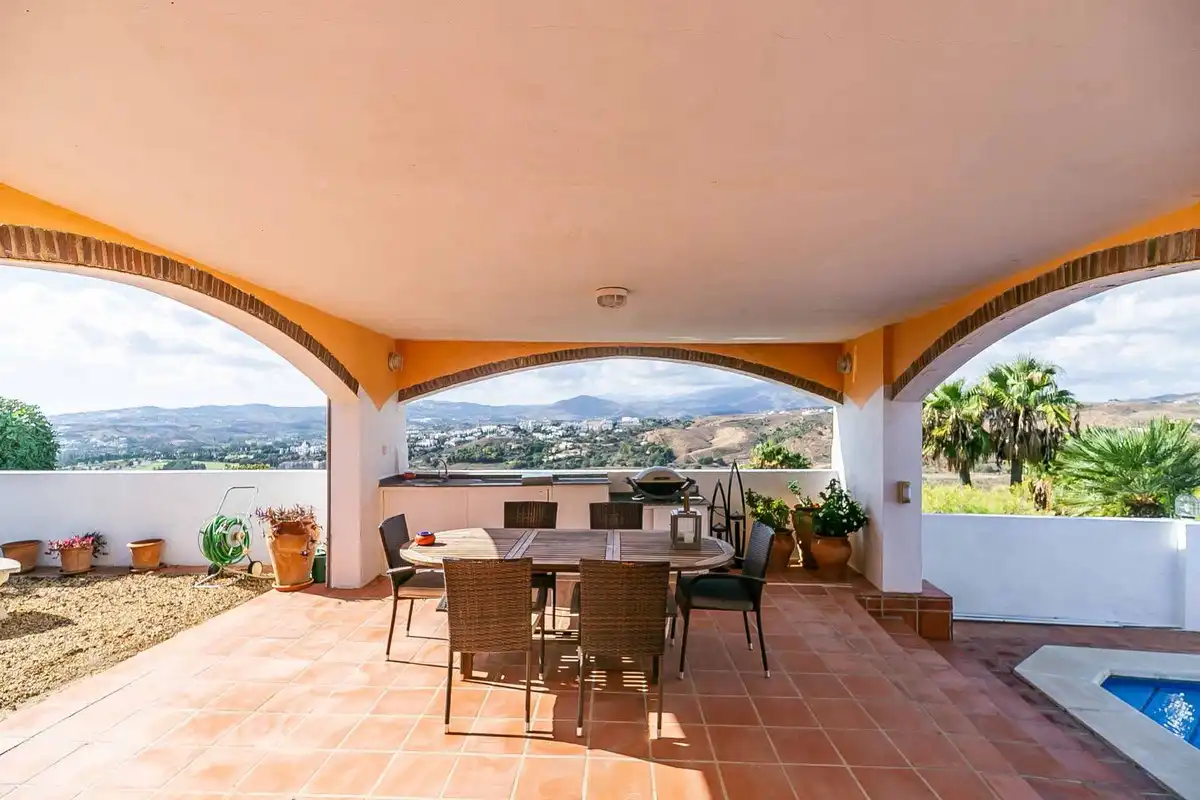 Terraza de Casa o chalet en venta en Mijas con Aire acondicionado, Calefacción y Jardín privado