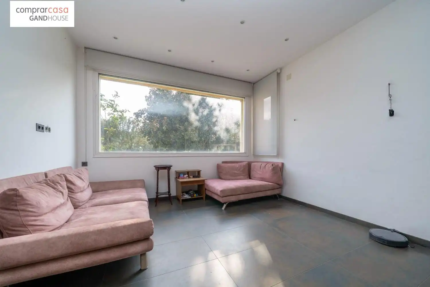 Sala de estar de Finca rústica en venta en Caldes de Malavella con Aire acondicionado, Calefacción y Jardín privado