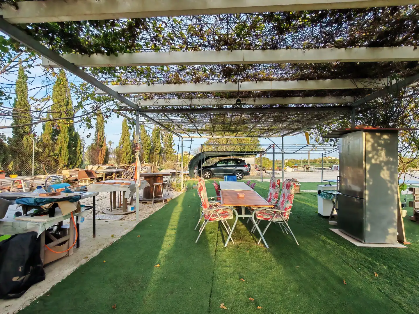 Terrasse von Einfamilien-Reihenhaus zum Verkauf in Elche / Elx mit Klimaanlage, Privatgarten und Terrasse