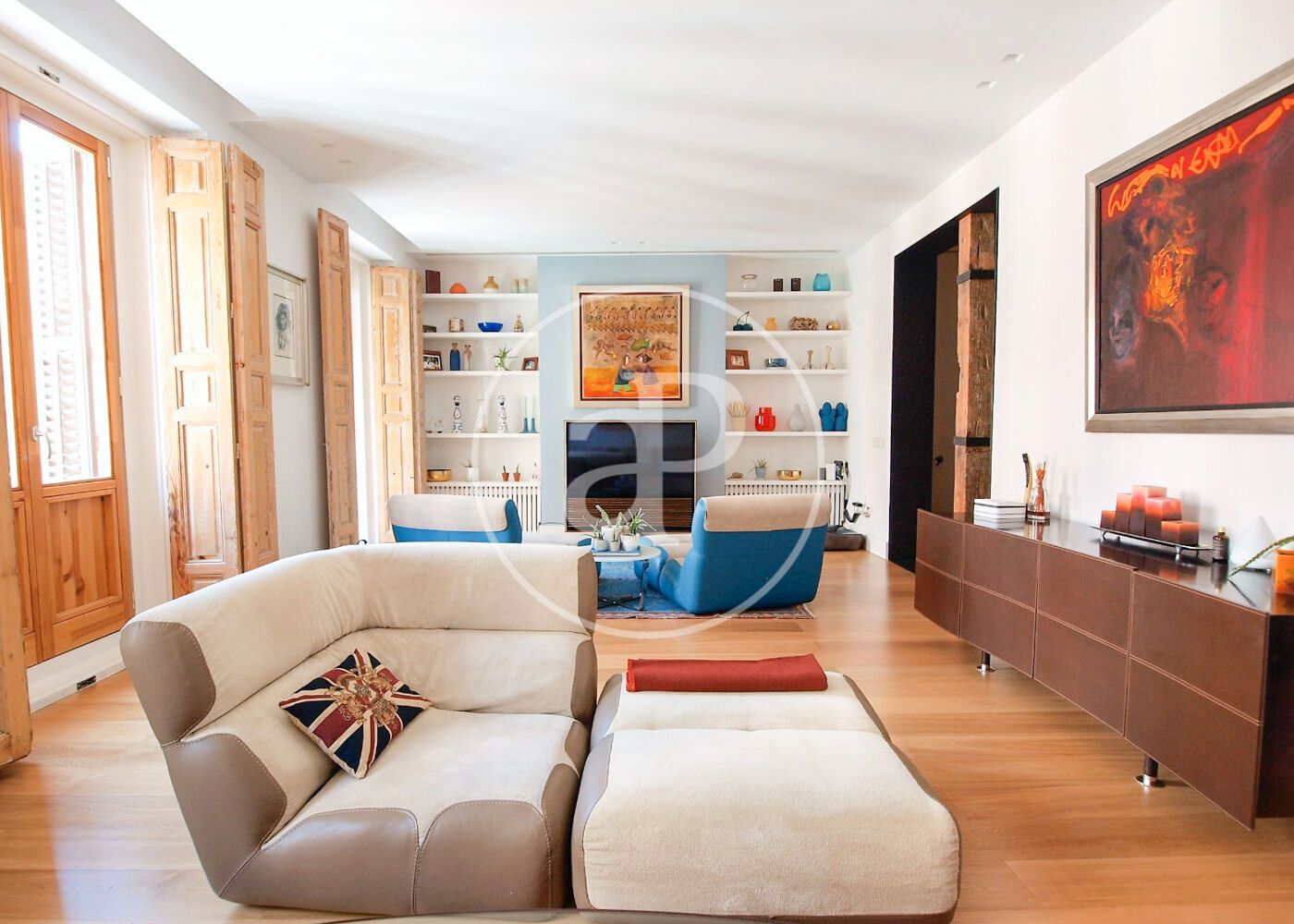 Sala d'estar de Pis de lloguer en  Madrid Capital amb Aire condicionat, Calefacció i Traster