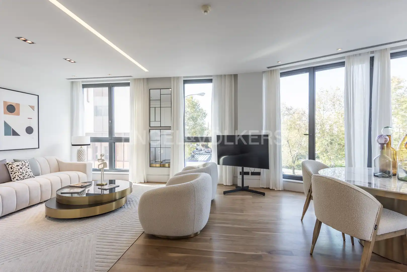 Sala d'estar de Pis de lloguer en Madrid amb Aire condicionat, Calefacció i Moblat