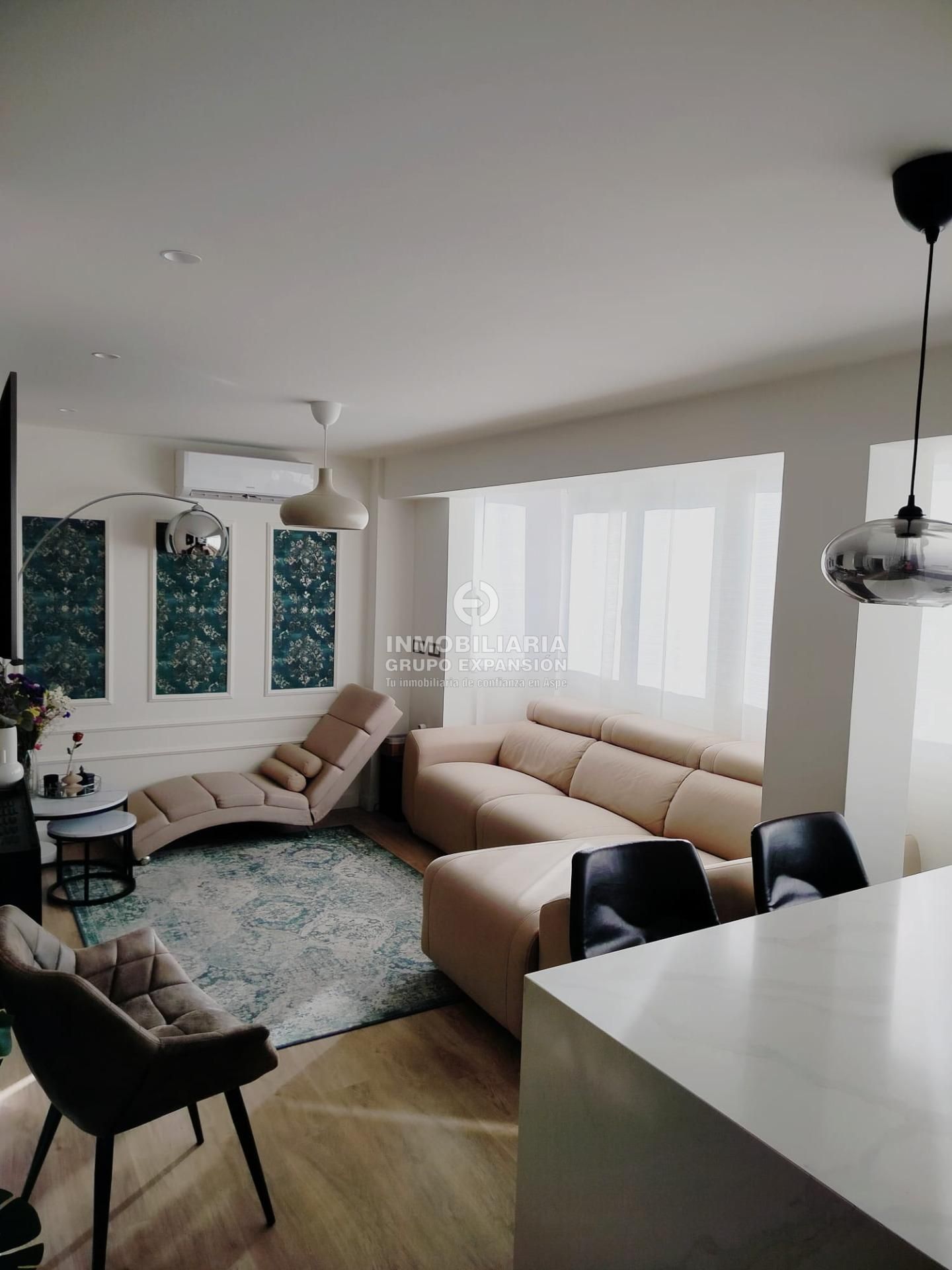 Sala de estar de Piso en venta en Alicante / Alacant con Aire acondicionado
