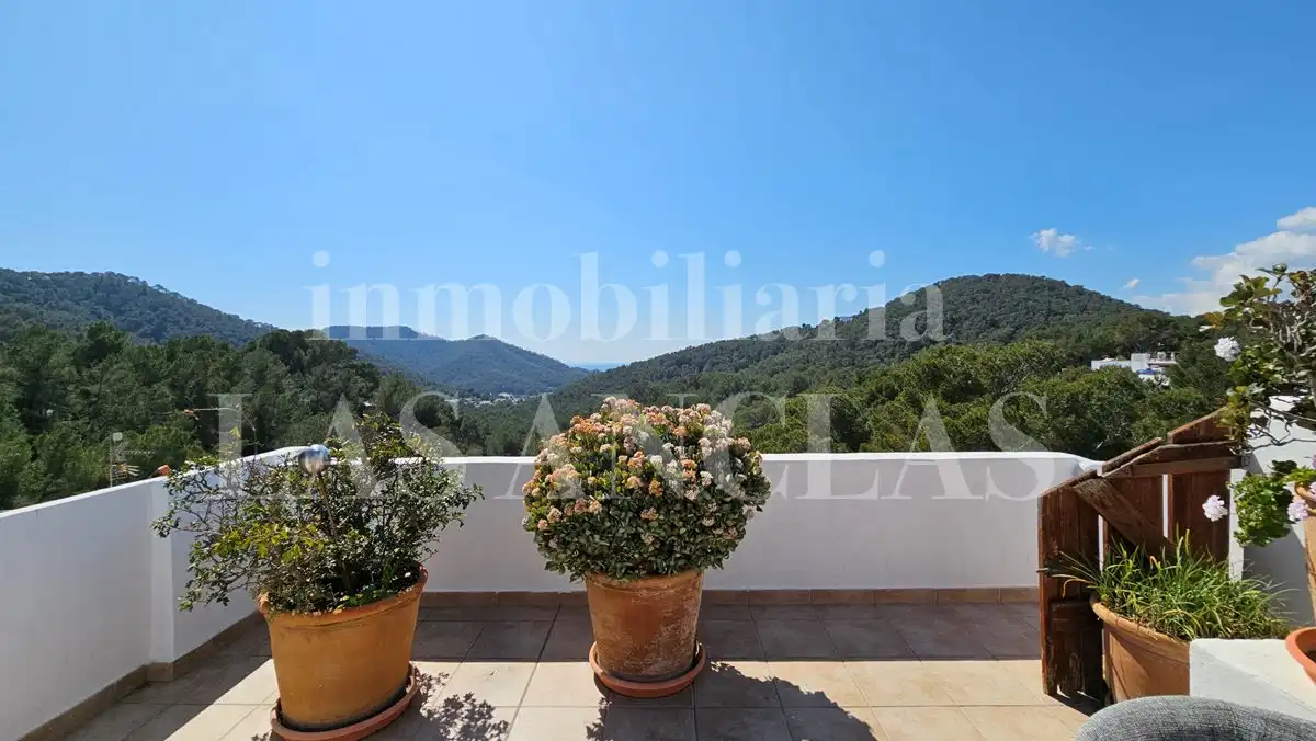 Terrace of Attic for sale in Santa Eulària des Riu  with Air Conditioner and Community pool