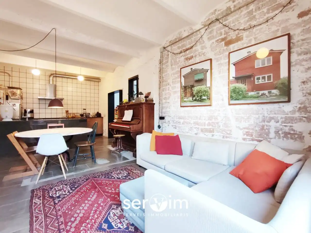 Living room of Houses for sale in Girona  with Heating and Terrace