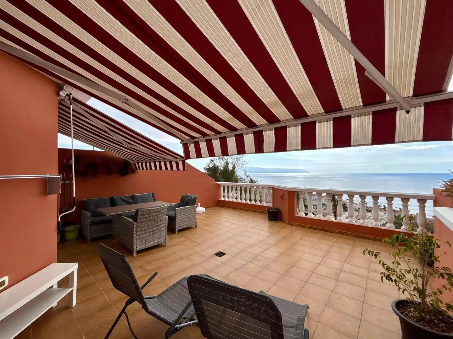 Terrassa de Apartament de lloguer en Santiago del Teide amb Terrassa, Moblat i Balcó