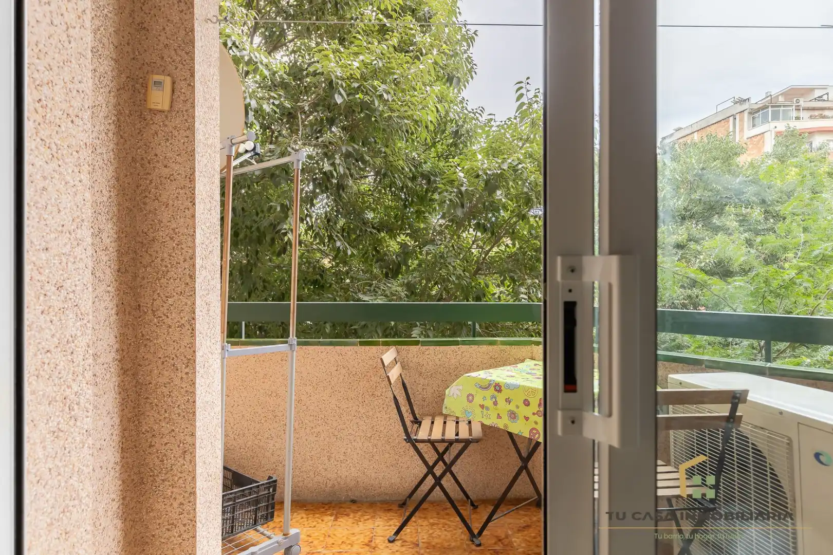 Balcony of Flat for sale in Badalona  with Air Conditioner, Heating and Storage room