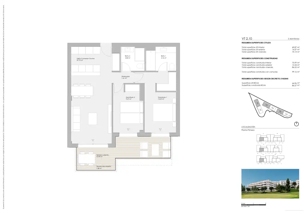 Apartament amb terrassa en venda a El Faro de Calaburra - Chaparral, imagen 8