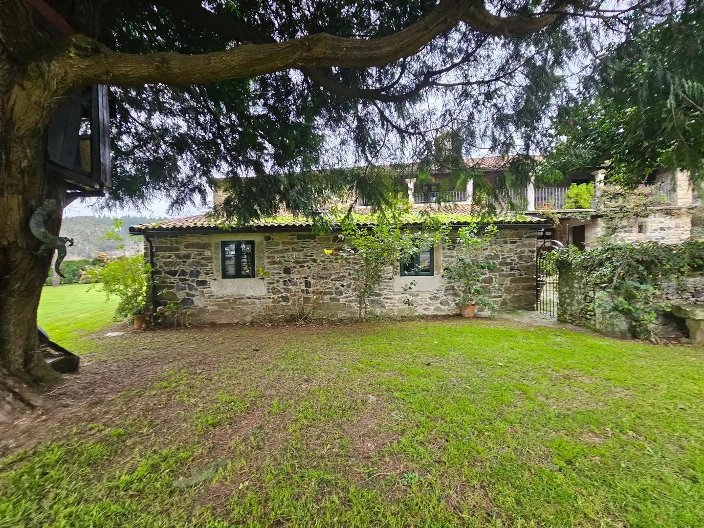 Vista exterior de Casa o chalet en venta en Melide con Calefacción, Jardín privado y Terraza