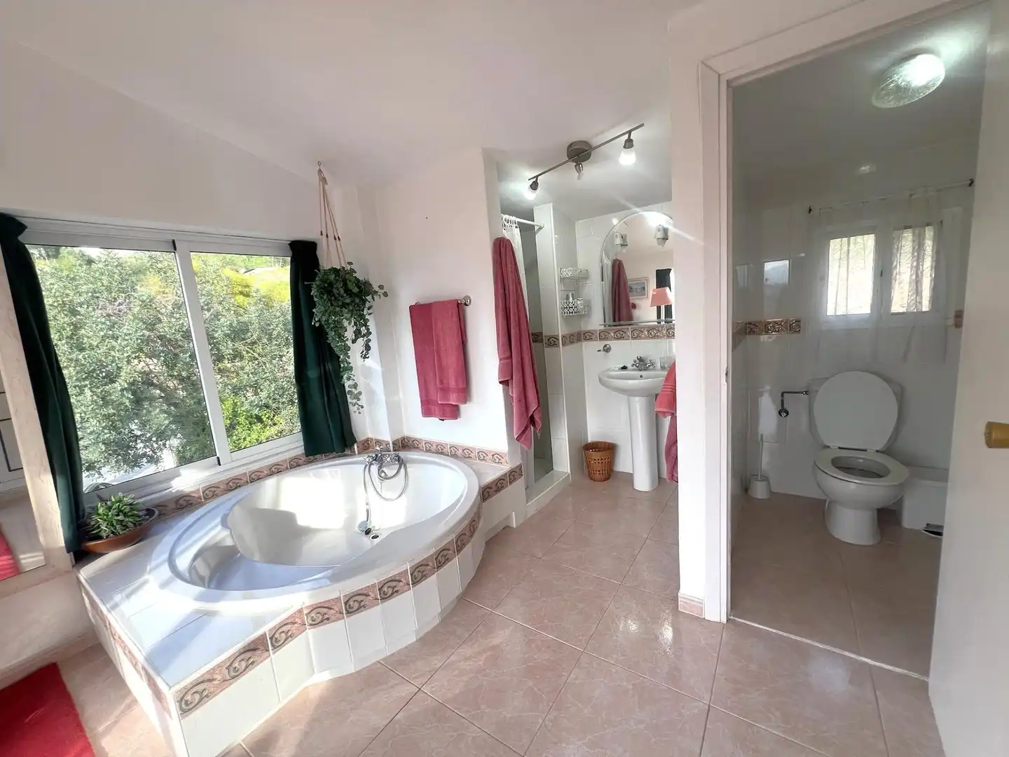 Bathroom of Houses for rent in Mijas  with Private garden, Terrace and Swimming Pool