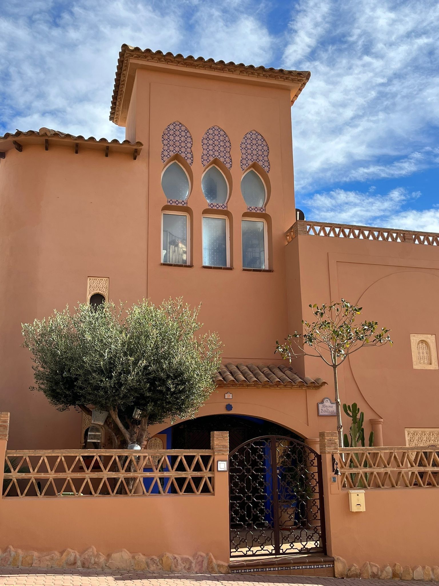 Vista exterior de Casa o xalet en venda en Mojácar amb Aire condicionat, Calefacció i Jardí privat