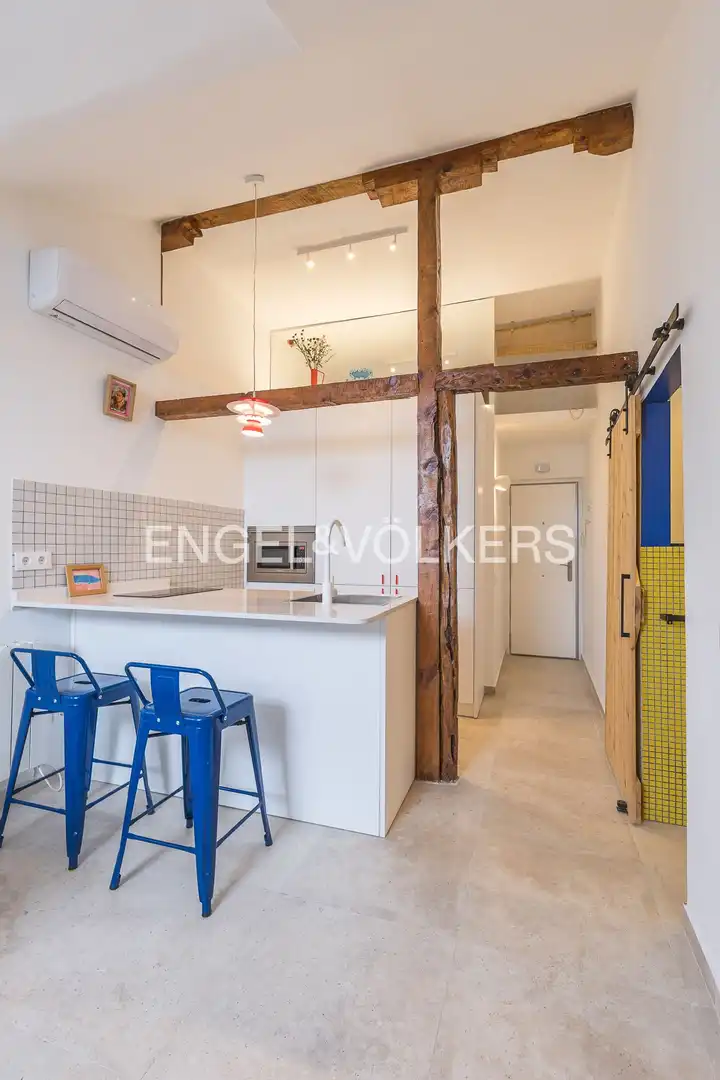 Küche von Wohnung zur Miete in Madrid mit Klimaanlage, Heizung und Möbliert