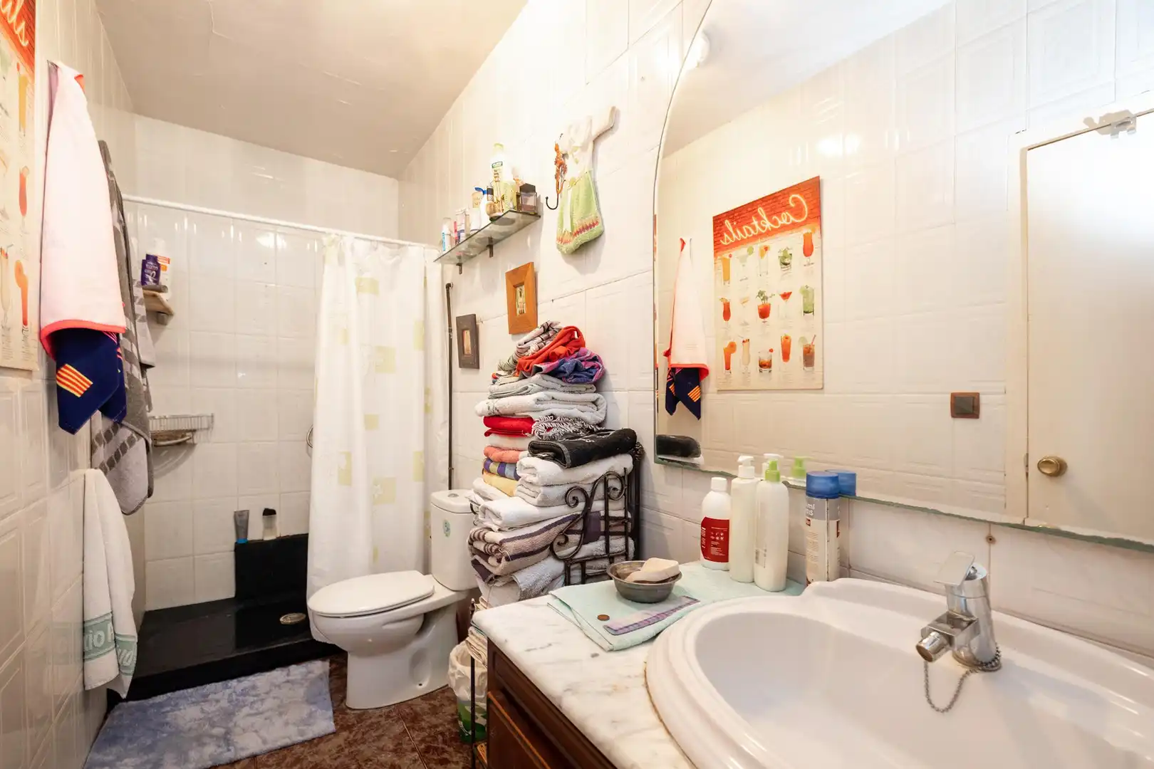 Badezimmer von Einfamilien-Reihenhaus zum Verkauf in Benalúa de las Villas mit Balkon