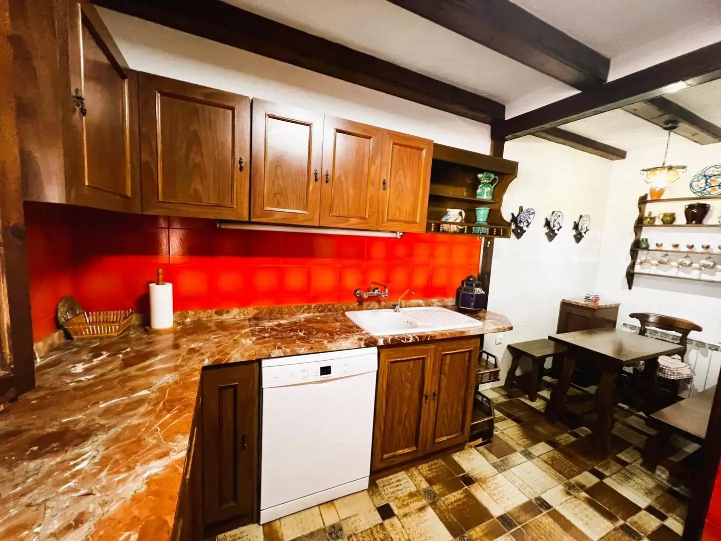 Cocina de Finca rústica en venta en Monóvar  / Monòver con Aire acondicionado, Calefacción y Jardín privado