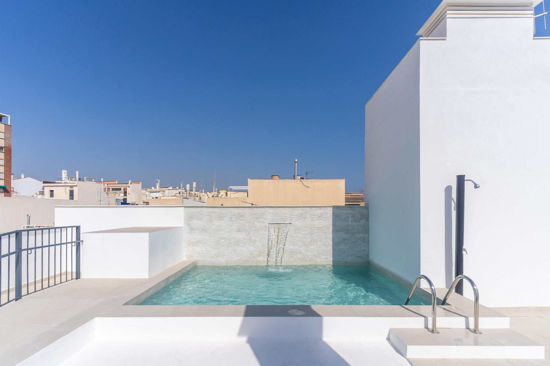 Swimming pool of Flat for sale in Málaga Capital  with Air Conditioner, Heating and Terrace