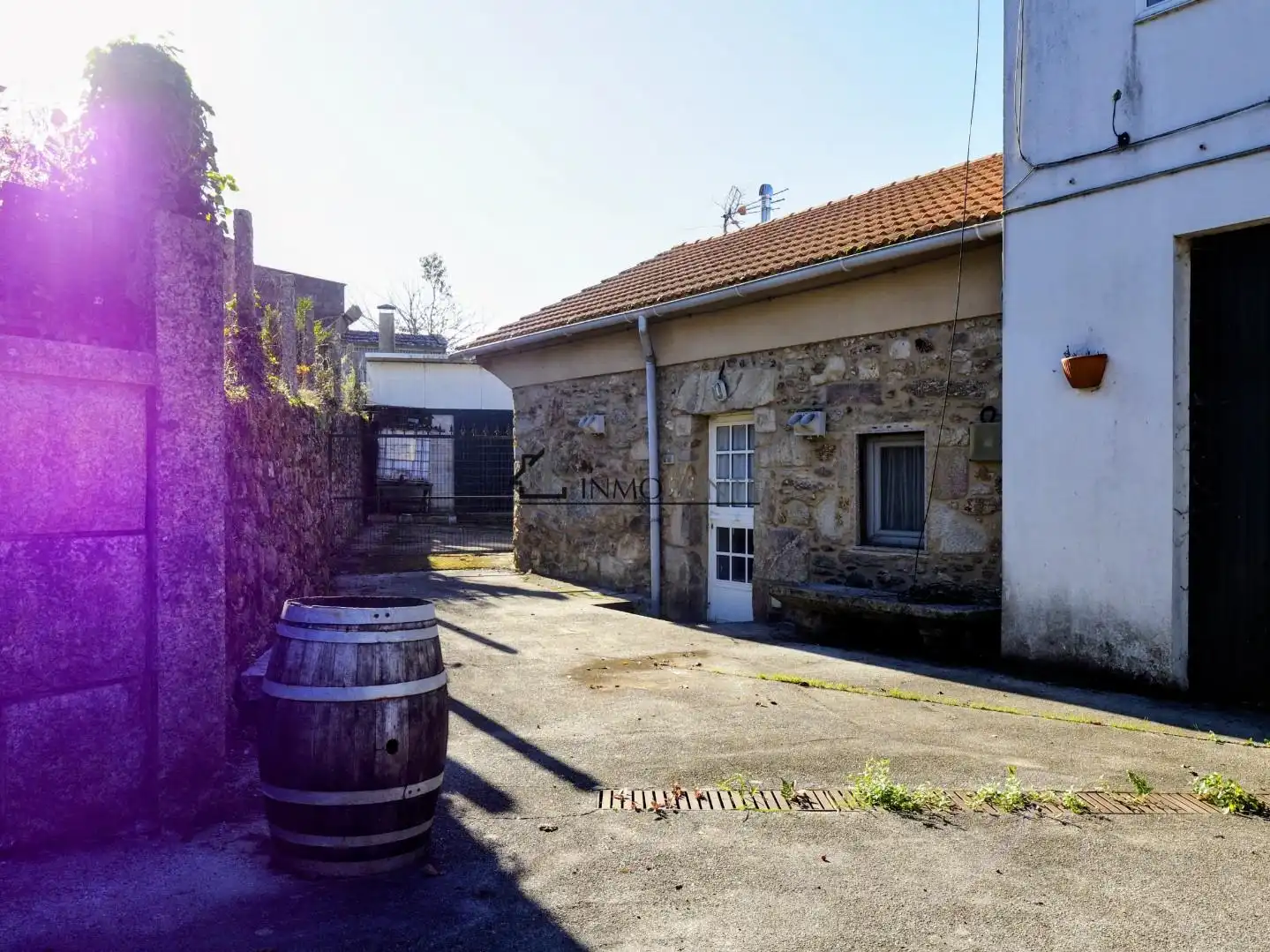 Vista exterior de Casa o xalet en venda en Moraña amb Jardí privat