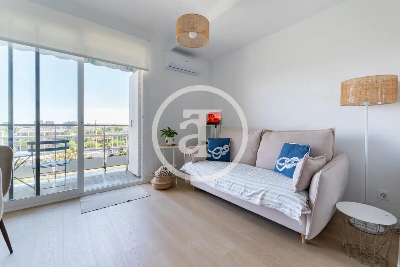 Terraza de Piso de alquiler en Madrid con Aire acondicionado, Calefacción y Amueblado