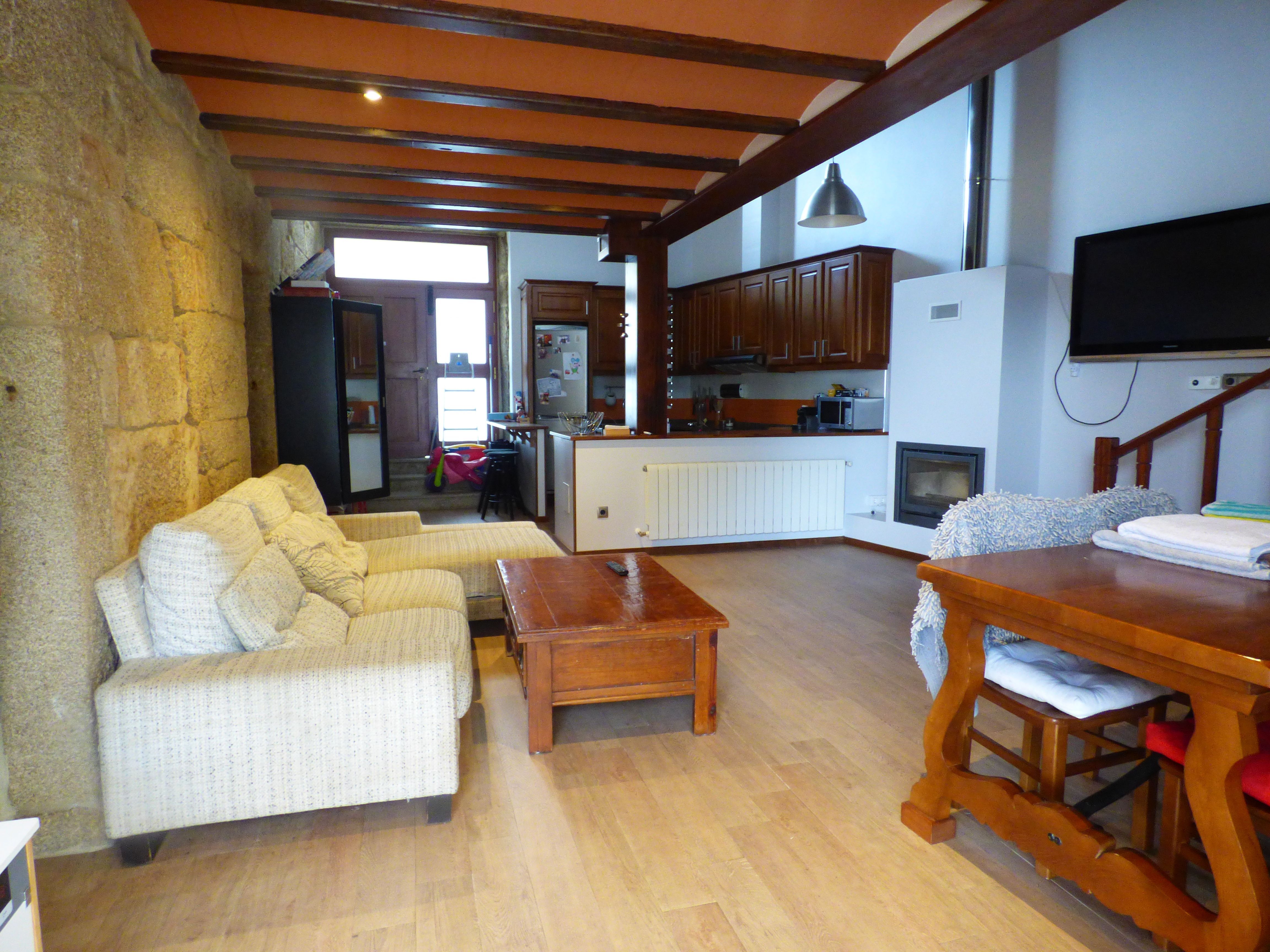 Sala d'estar de Casa o xalet en venda en As Neves   amb Jardí privat, Terrassa i Forn