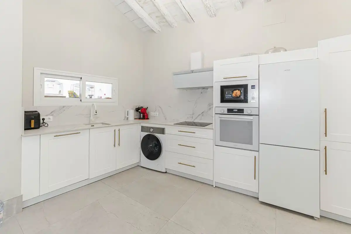 Kitchen of Flat for sale in Utrera  with Heating, Terrace and Furnished