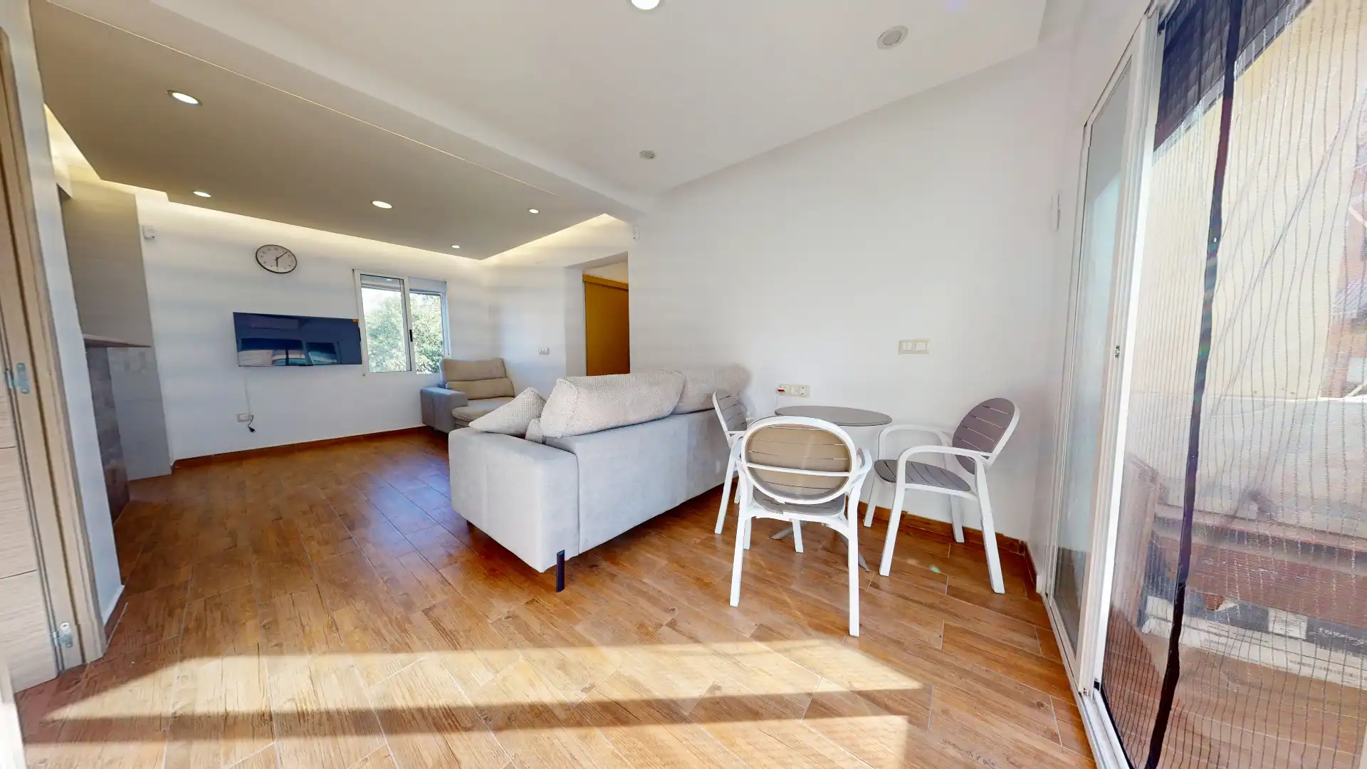 Living room of Flat for sale in Alicante / Alacant  with Air Conditioner and Furnished