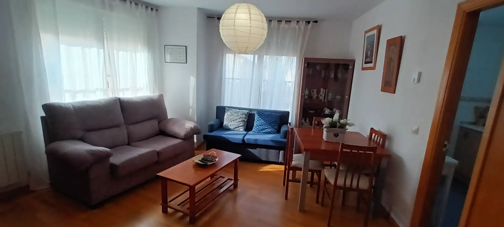 Wohnzimmer von Wohnungen zum Verkauf in Palazuelos de Eresma mit Heizung, Parkett und Terrasse