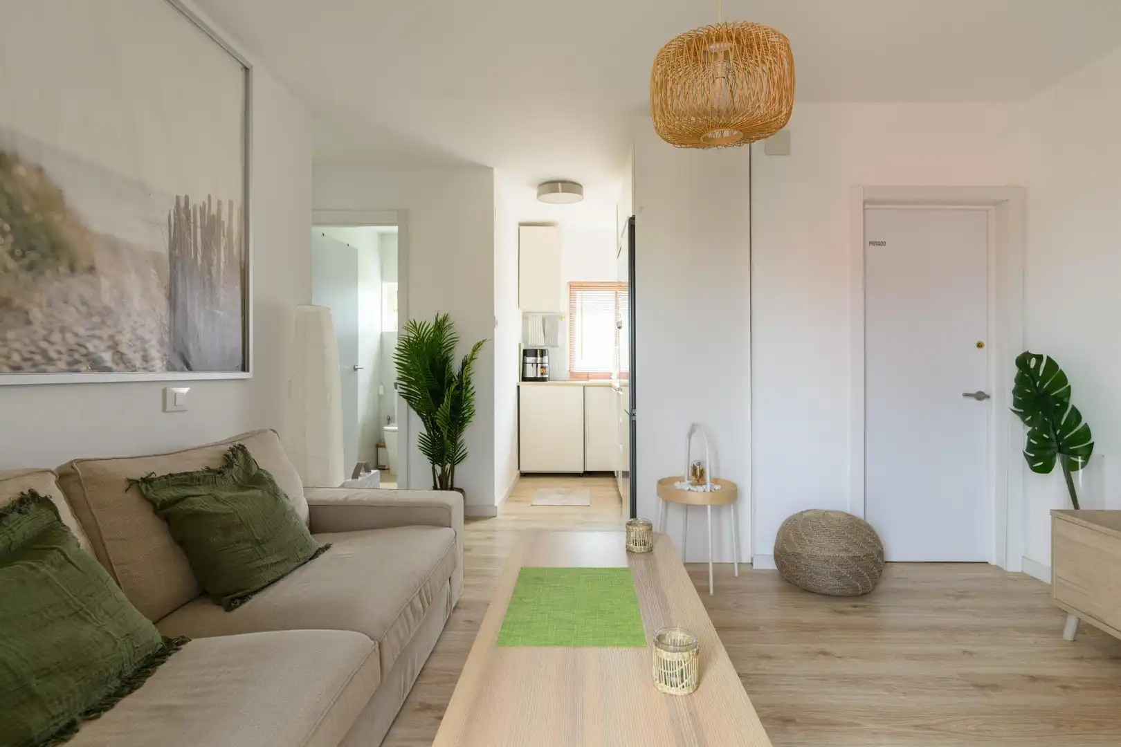 Sala de estar de Piso en venta en Las Palmas de Gran Canaria con Parquet y Balcón